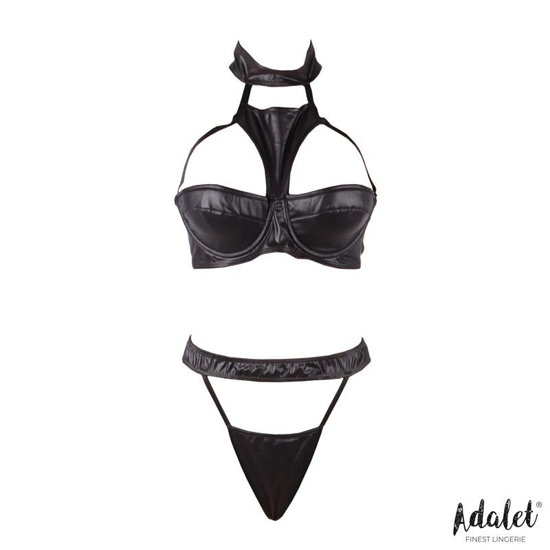 ADALET LINGERIE - ADDIS SET SUJETADOR CON CHOKER Y TANGA ALTO