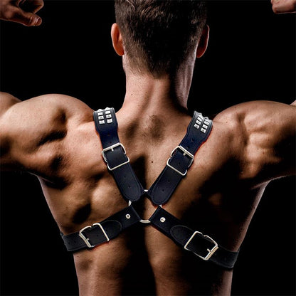 INTOYOU BDSM LINE - ADONIS ARNÉS MASCULINO PARA EL PECHO CUERO VEGANO