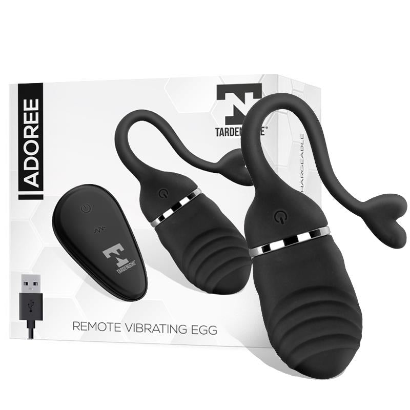 TARDENOCHE - ADOREE HUEVO VIBRADOR USB CONTROL REMOTO USB SILICONA