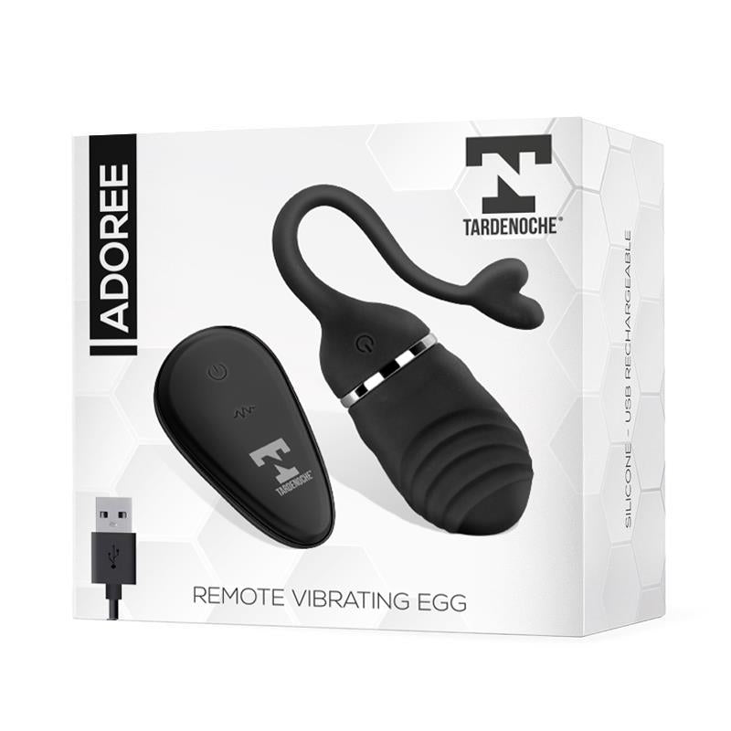TARDENOCHE - ADOREE HUEVO VIBRADOR USB CONTROL REMOTO USB SILICONA