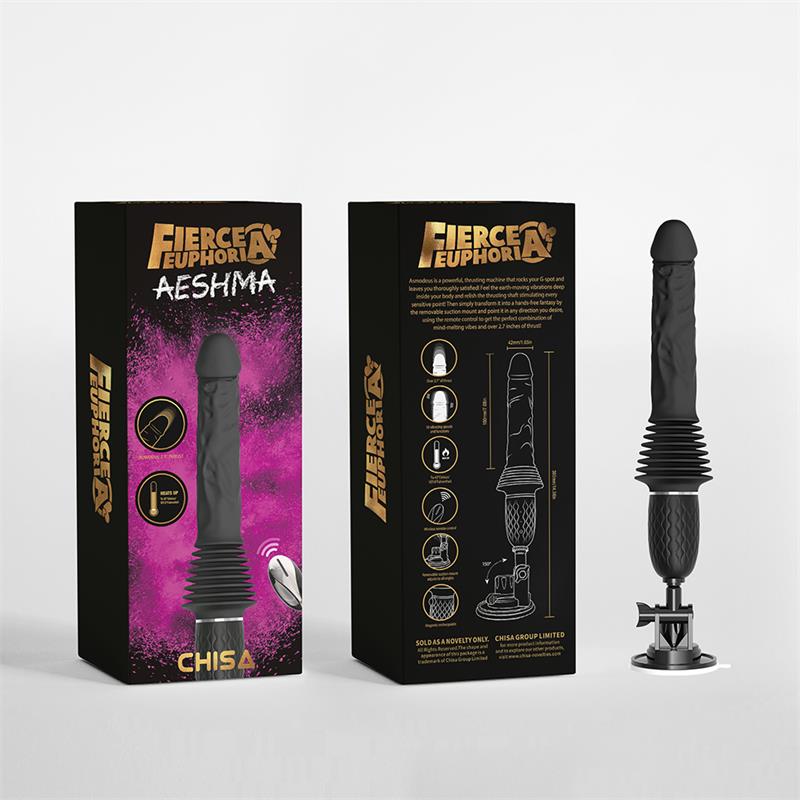 CHISA - AESHMA DILDO VIBRADOR CON THRUSTING Y CONTROL REMOTO