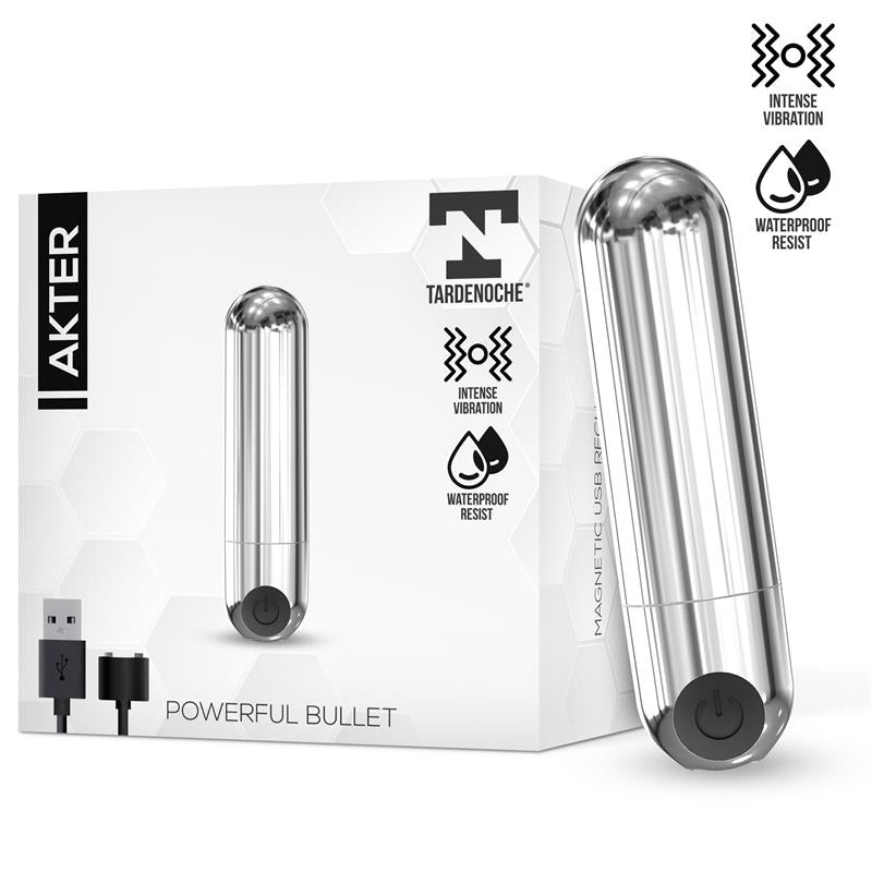 TARDENOCHE - AKTER BALA VIBRADORA SÚPER POTENTE USB MAGNÉTICO