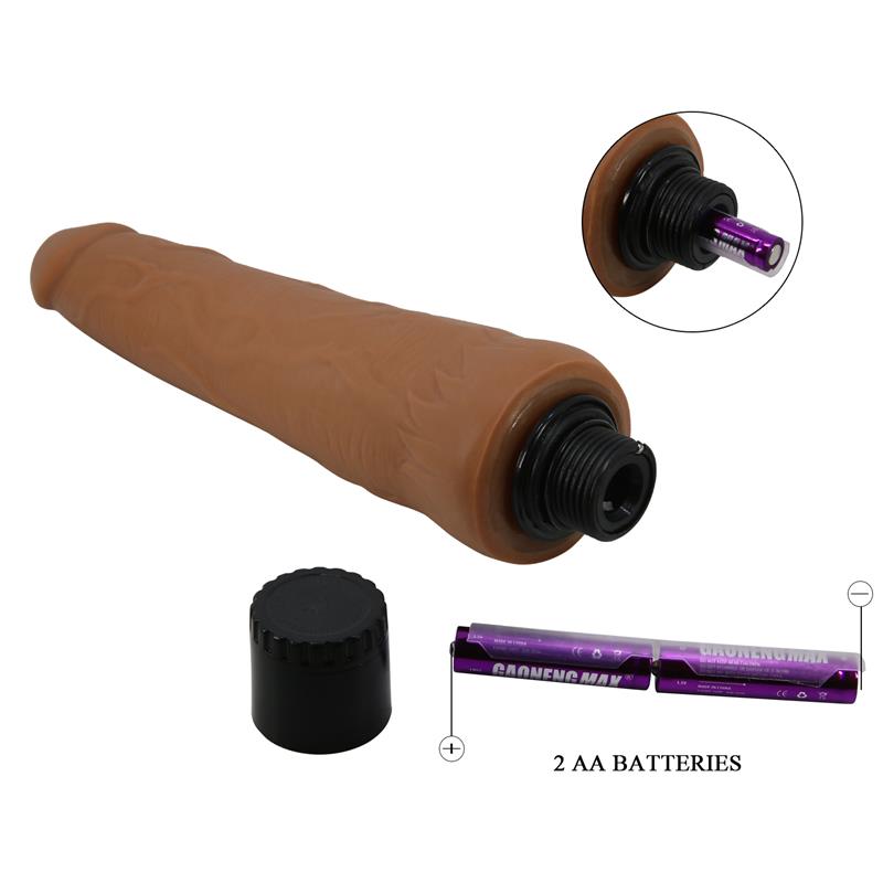PRETTYLOVE - ALFREDO DILDO CON PIEL RETRACTIL 9,8