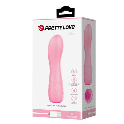 PRETTYLOVE - ALICE VIBRADOR 12 FUNCIONES ROSA CLARO