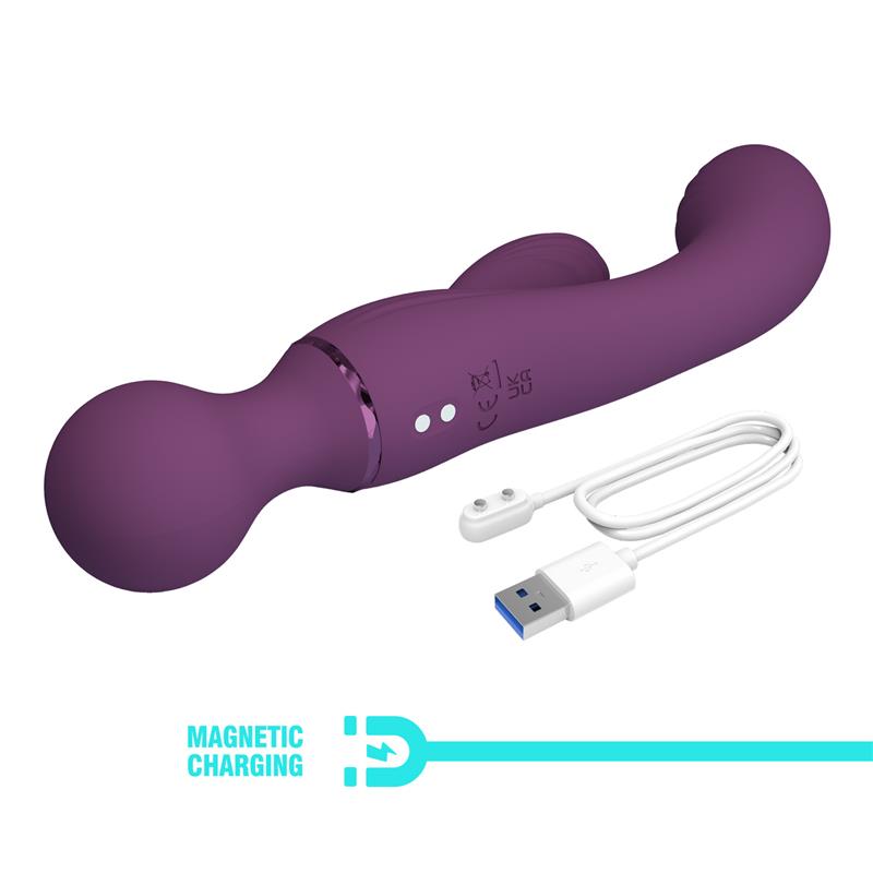 PRETTYLOVE - ALL ROUNDET VIBRADOR Y MASAJEADOR 2 EN 1