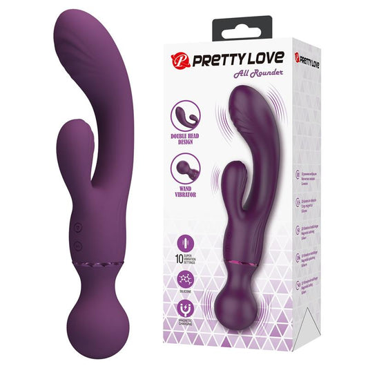 PRETTYLOVE - ALL ROUNDET VIBRADOR Y MASAJEADOR 2 EN 1