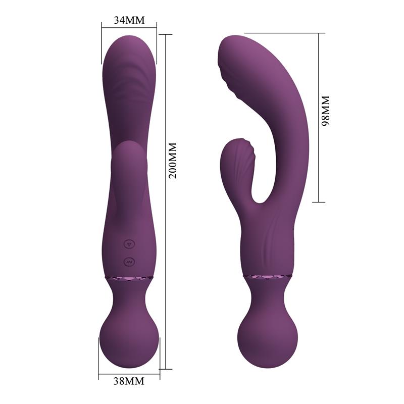 PRETTYLOVE - ALL ROUNDET VIBRADOR Y MASAJEADOR 2 EN 1