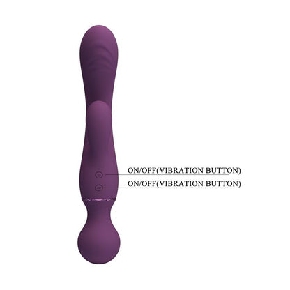 PRETTYLOVE - ALL ROUNDET VIBRADOR Y MASAJEADOR 2 EN 1