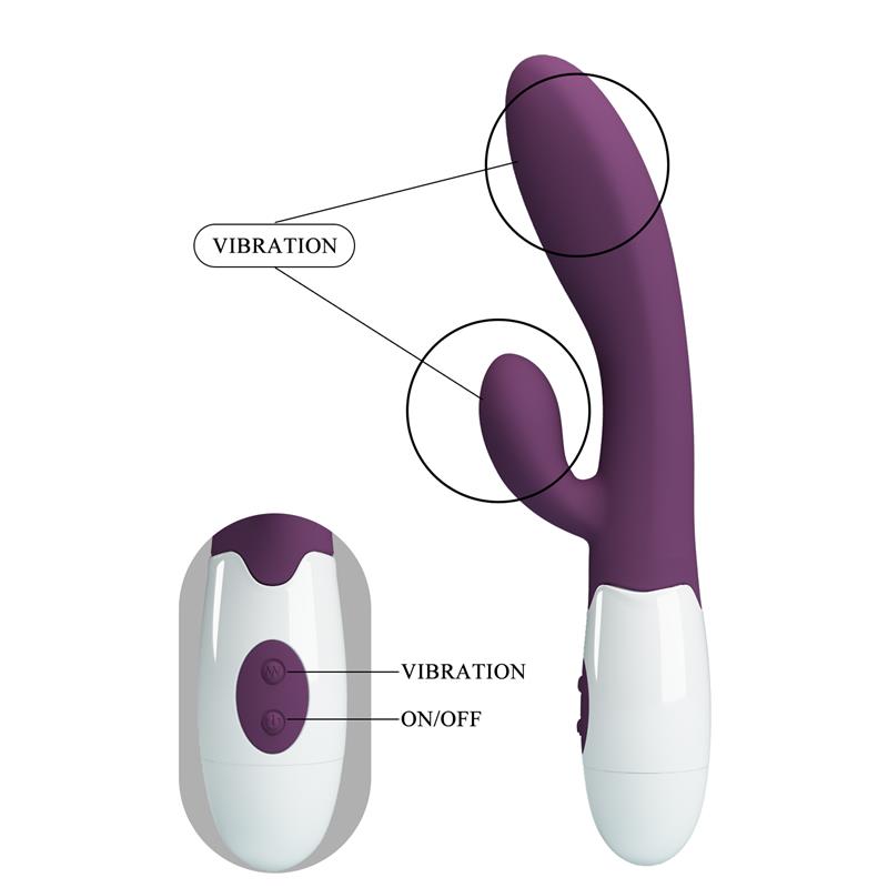 PRETTYLOVE - ALVIS VIBRADOR 30 FUNCIONES PURPURA