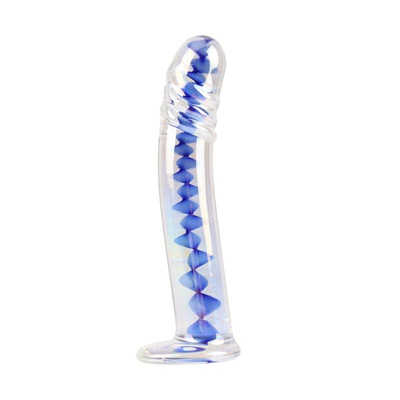 CHISA - ANAL SWIRL DILDO ANAL DE CRISTAL 6.7