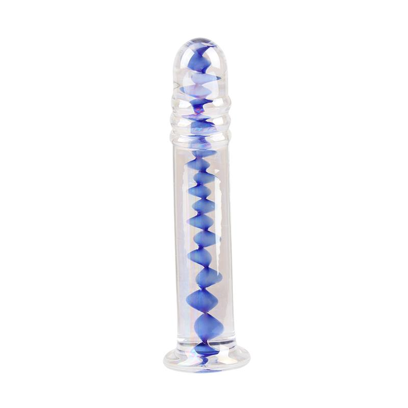 CHISA - ANAL SWIRL DILDO ANAL DE CRISTAL 6.7