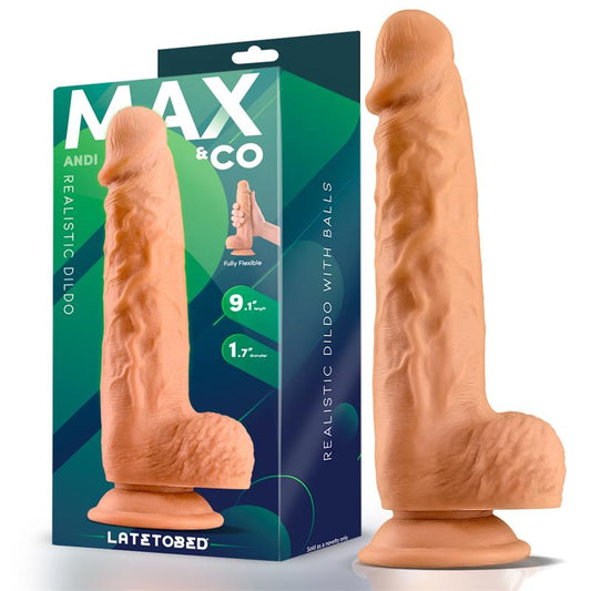 MAX & CO - ANDI DILDO REALISTA CON TESTÍCULOS 9.1 NATURAL