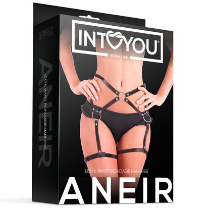 INTOYOU BDSM LINE - ANEIR ARNÉS PARA PIERNA Y CINTURA AJUSTABLE