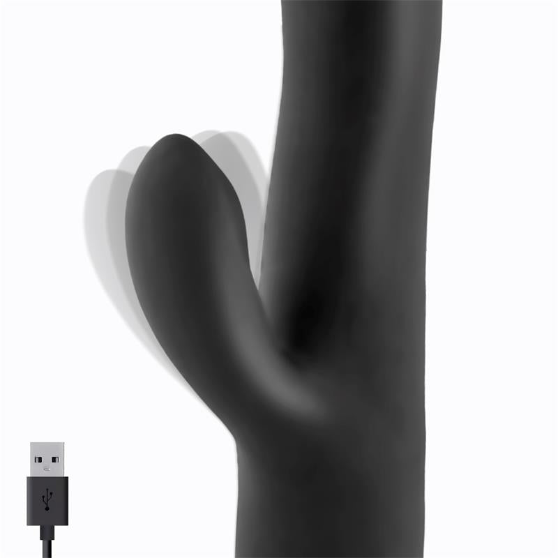 TARDENOCHE - ANGUS VIBRADOR CON FUNCIÓN DE MOVIMIENTO THRUSTING 2 MOTORES SILICONA USB