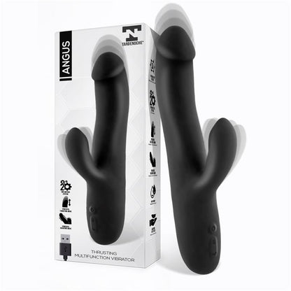 TARDENOCHE - ANGUS VIBRADOR CON FUNCIÓN DE MOVIMIENTO THRUSTING 2 MOTORES SILICONA USB