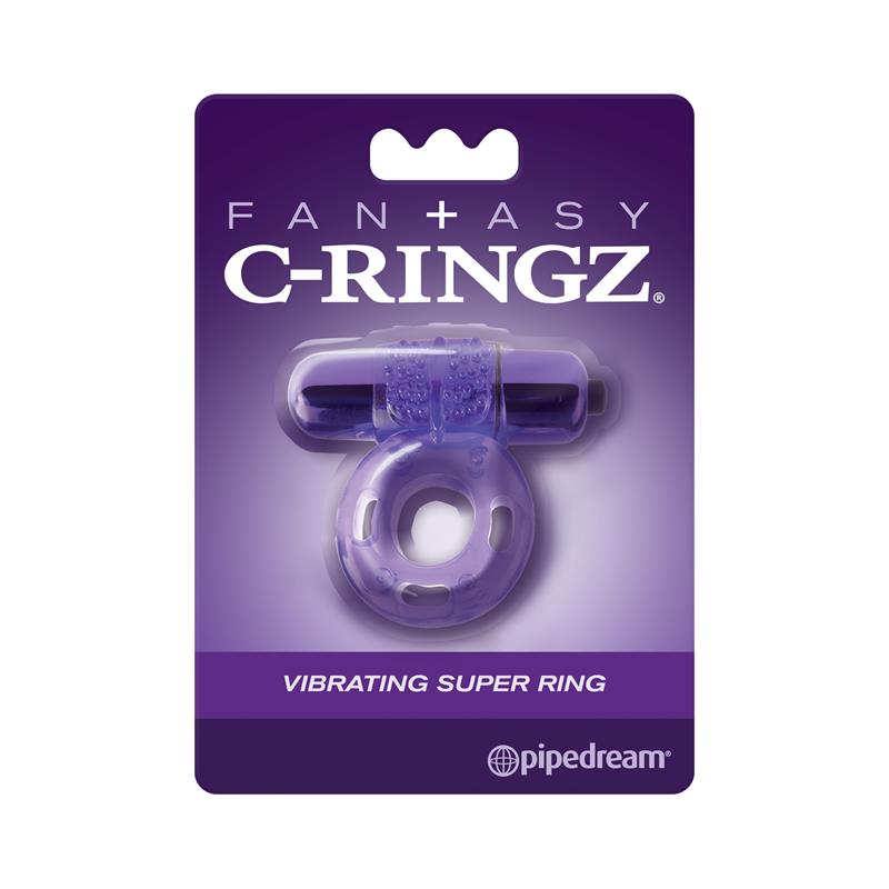 FANTASY C-RINGZ - ANILLO CON BALA VIBRADORA PÚRPURA