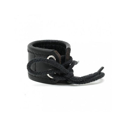 BONDAGE PLAY - ANILLO DE CUERO PARA TESTÍCULOS AJUSTABLE