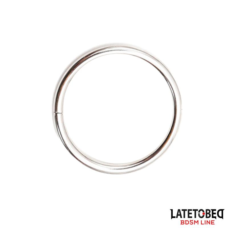 LATETOBED BDSM LINE - ANILLO DE METAL DIÁM. INT. 4 CM DIÁM. EXT. 4.8 CM