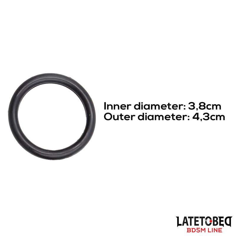 LATETOBED BDSM LINE - ANILLO DE SILICONA DIÁM. INT. 3.8 CM DIÁM. EXT. 4.3 CM