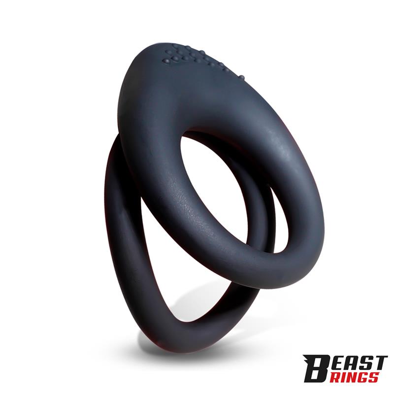 BEAST RINGS - ANILLO DOBLE PARA EL PENE 37/45 MM