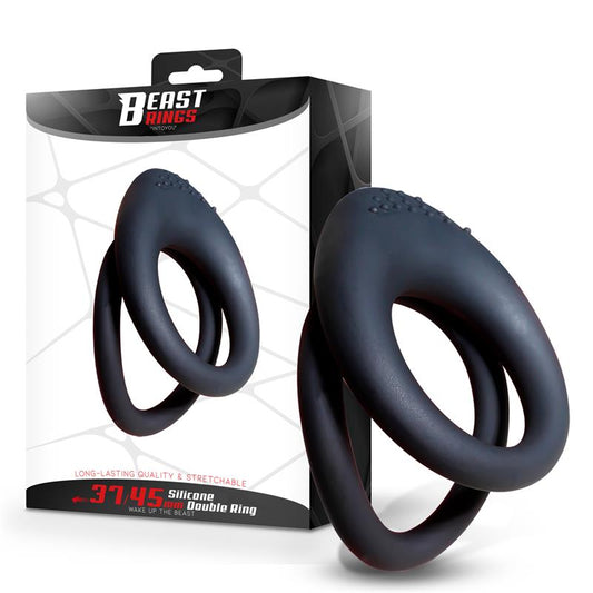 BEAST RINGS - ANILLO DOBLE PARA EL PENE 37/45 MM