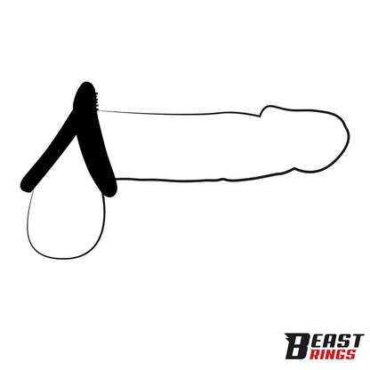 BEAST RINGS - ANILLO DOBLE PARA EL PENE 37/45 MM