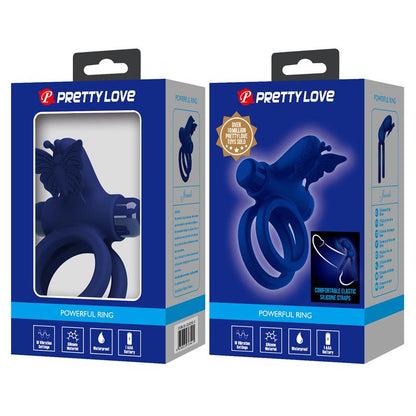 PRETTYLOVE - ANILLO DOBLE PARA EL PENE CON VIBRACIÓN