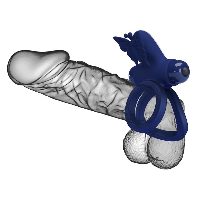 PRETTYLOVE - ANILLO DOBLE PARA EL PENE CON VIBRACIÓN