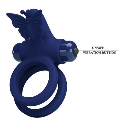 PRETTYLOVE - ANILLO DOBLE PARA EL PENE CON VIBRACIÓN