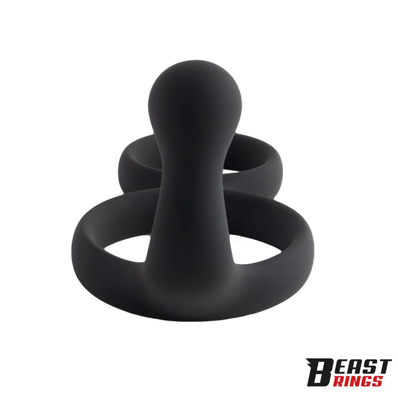 BEAST RINGS - ANILLO DOBLE SILICONA SOLIDA 50/40 MM