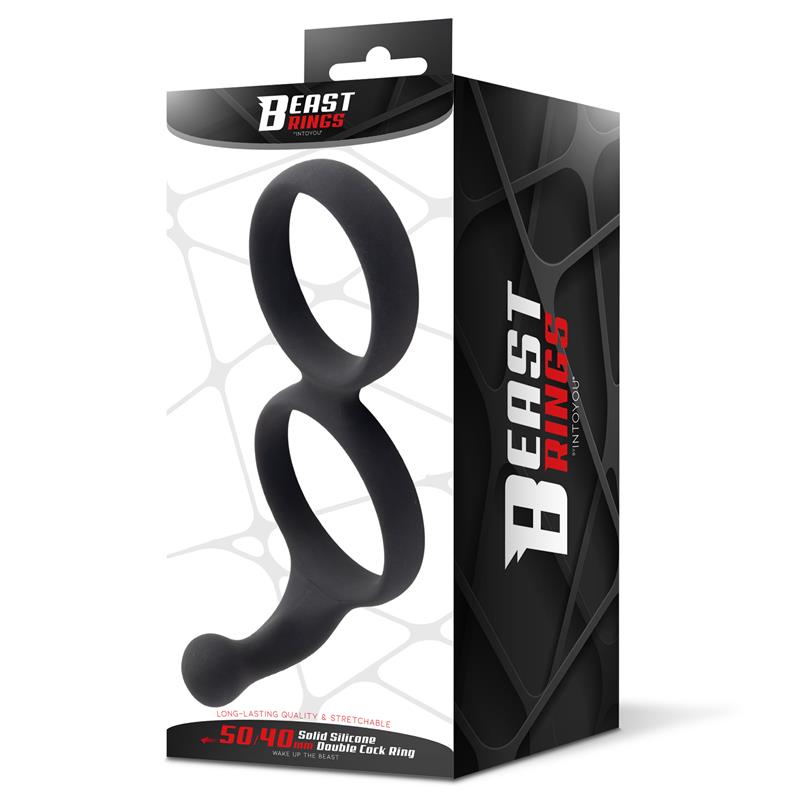 BEAST RINGS - ANILLO DOBLE SILICONA SOLIDA 50/40 MM