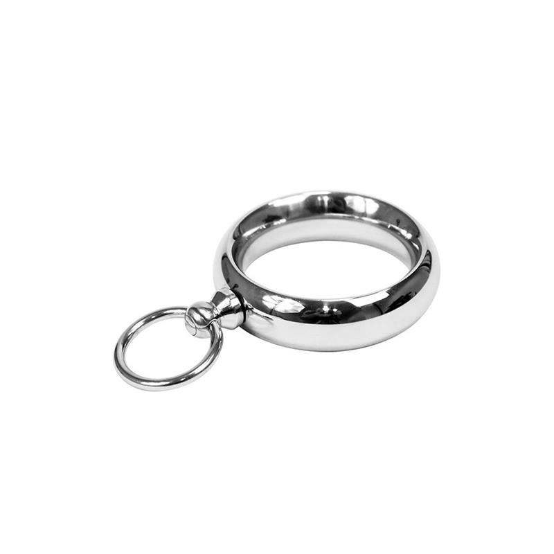 BONDAGE PLAY - ANILLO DONUT PENE ACERO INOX 55MM