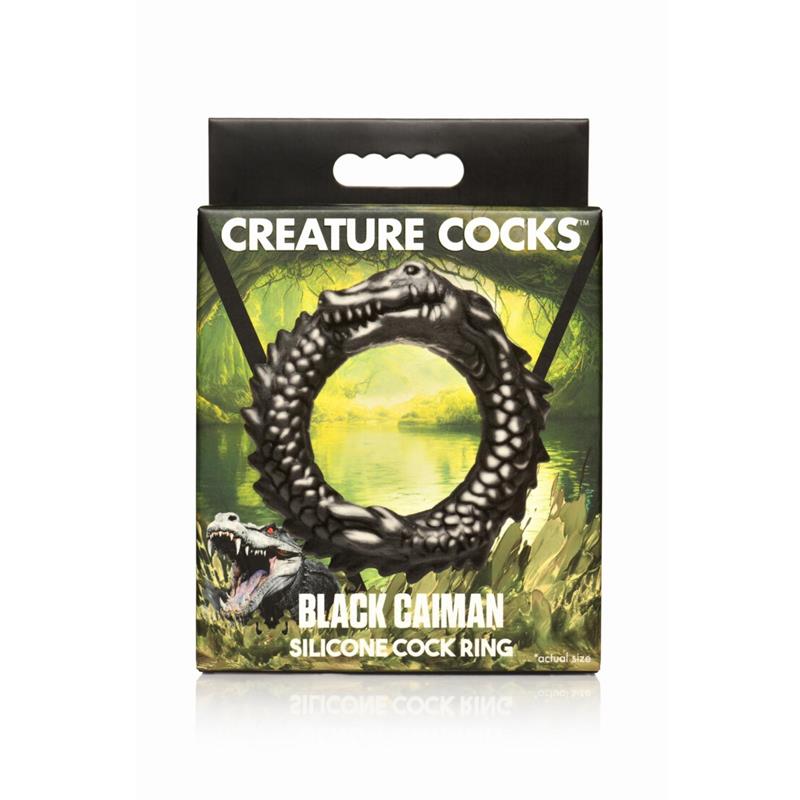 CREATURE COCKS - ANILLO PARA EL PENE BLACK CAIMAN