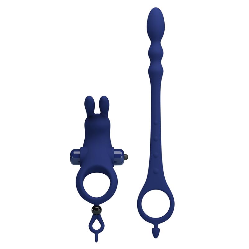 PRETTYLOVE - ANILLO PARA EL PENE CON CADENA ANAL
