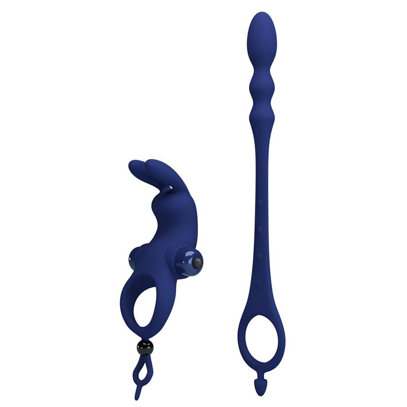 PRETTYLOVE - ANILLO PARA EL PENE CON CADENA ANAL