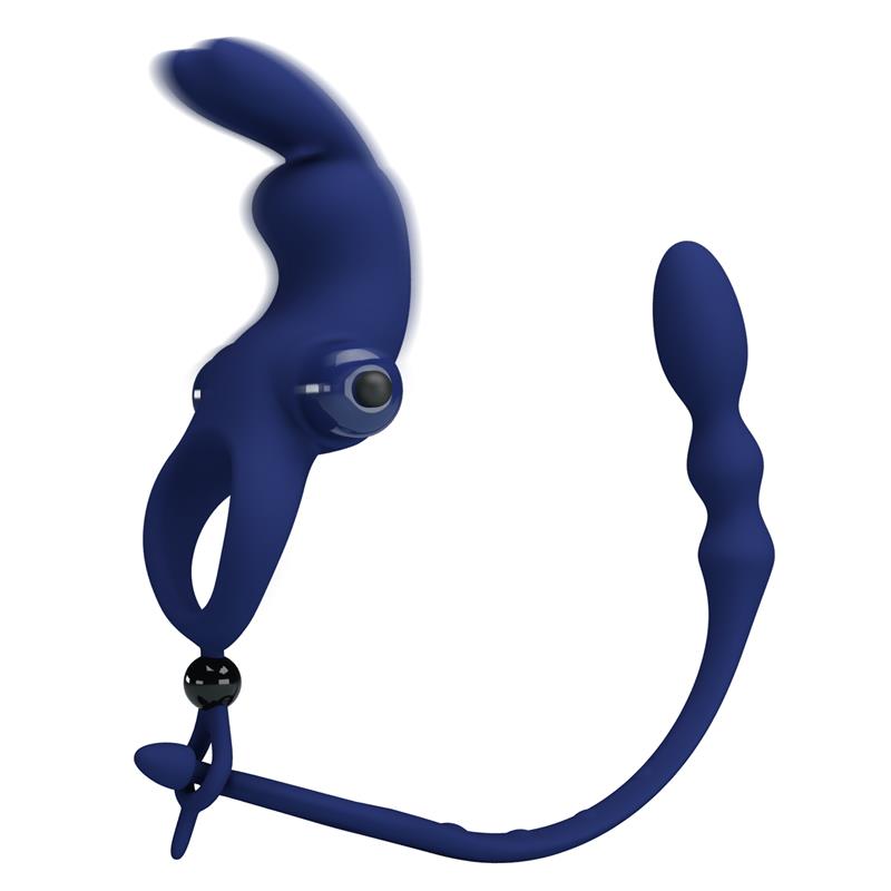 PRETTYLOVE - ANILLO PARA EL PENE CON CADENA ANAL