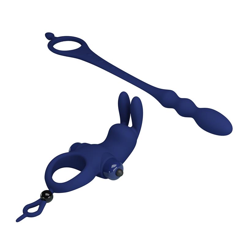 PRETTYLOVE - ANILLO PARA EL PENE CON CADENA ANAL