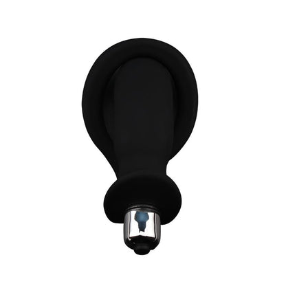 CHISA - ANILLO PARA EL PENE CON PLUG ANAL NEGRO
