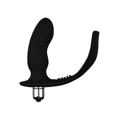 CHISA - ANILLO PARA EL PENE CON PLUG ANAL NEGRO