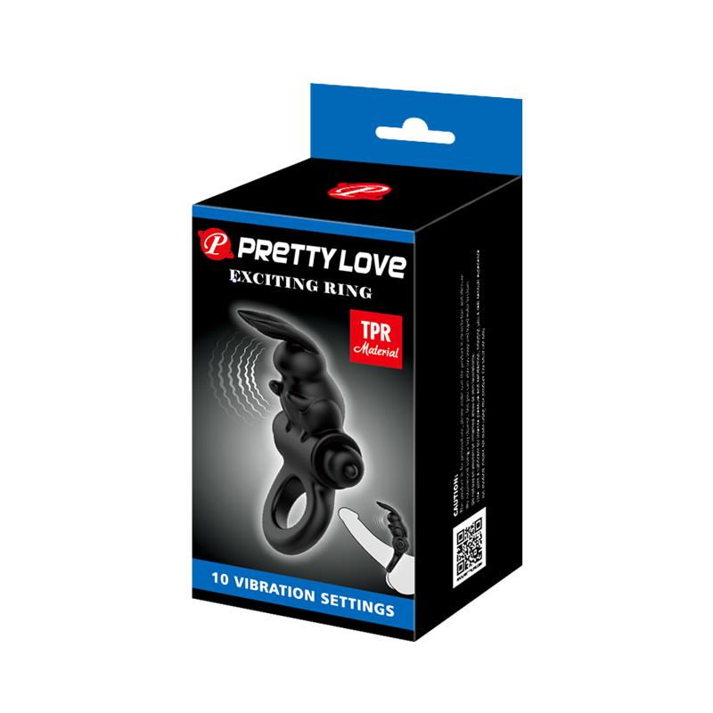 PRETTYLOVE - ANILLO PARA EL PENE CON VIBRACIÓN EXCITING RING