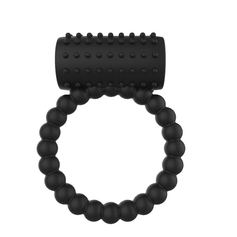 A-GUSTO - ANILLO PARA EL PENE CON VIBRACIÓN NEGRO