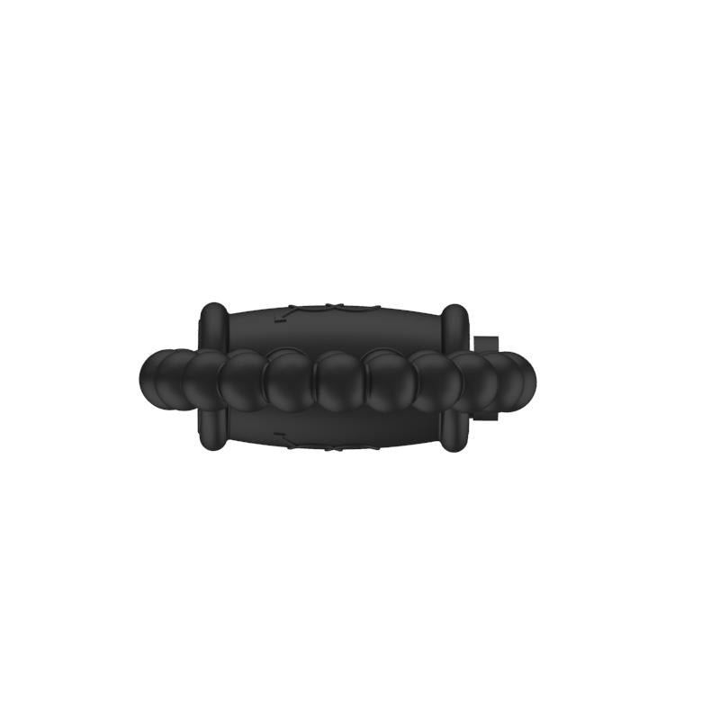 A-GUSTO - ANILLO PARA EL PENE CON VIBRACIÓN NEGRO