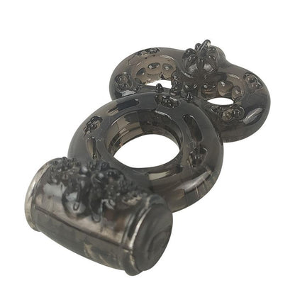 A-GUSTO - ANILLO PARA EL PENE CON VIBRACIÓN NEGRO