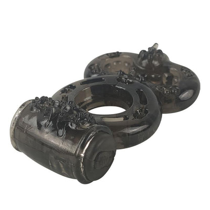 A-GUSTO - ANILLO PARA EL PENE CON VIBRACIÓN NEGRO
