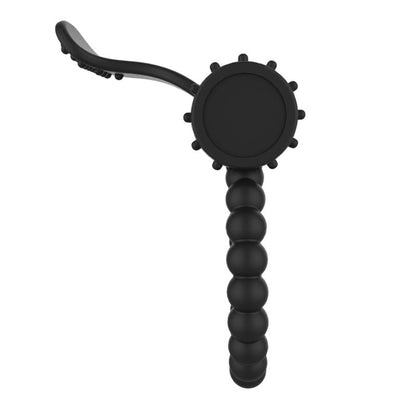 A-GUSTO - ANILLO PARA EL PENE CON VIBRACIÓN NEGRO