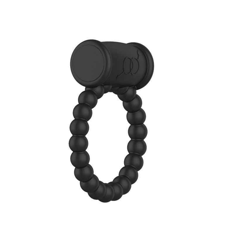 A-GUSTO - ANILLO PARA EL PENE CON VIBRACIÓN NEGRO