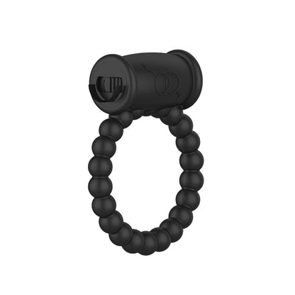 A-GUSTO - ANILLO PARA EL PENE CON VIBRACIÓN NEGRO