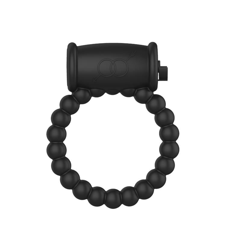 A-GUSTO - ANILLO PARA EL PENE CON VIBRACIÓN NEGRO