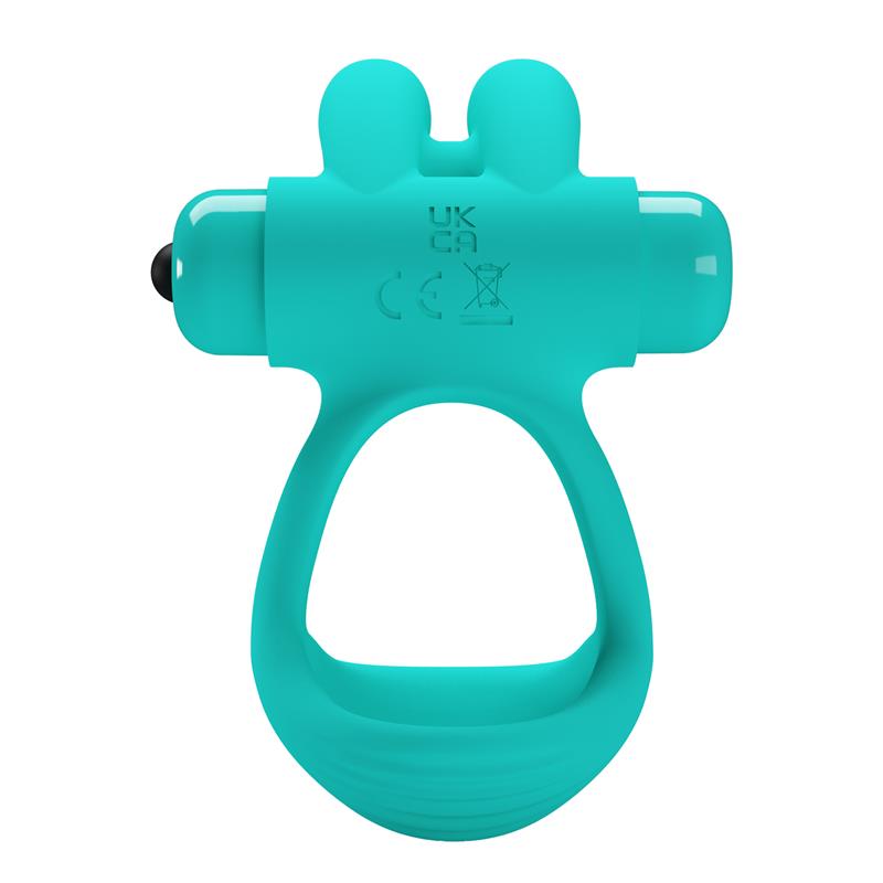 PRETTYLOVE - ANILLO PARA EL PENE CON VIBRACIÓN PASSIONATE DANTE VERDE