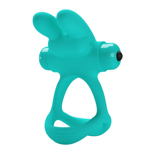 PRETTYLOVE - ANILLO PARA EL PENE CON VIBRACIÓN PASSIONATE DANTE VERDE